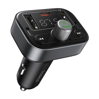 Transmiter FM Baseus S-09 Pro, Bluetooth (czarny) - 4