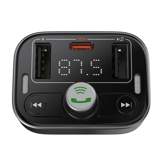 Transmiter FM Baseus S-09 Pro, Bluetooth (czarny) - 5