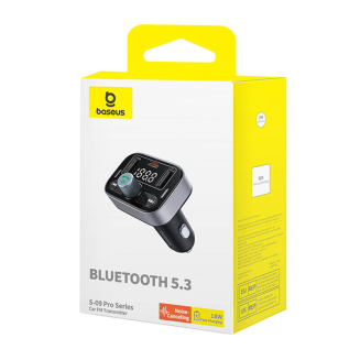 Transmiter FM Baseus S-09 Pro, Bluetooth (czarny) - 6