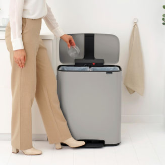 Kosz na śmieci Brabantia Bo 2x30l Soft Grey - 9