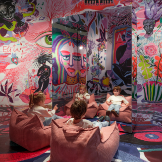  Wigiwama Beanbag Chair Pink Mousse - 5