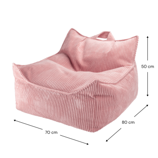  Wigiwama Beanbag Chair Pink Mousse - 6