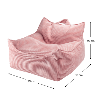 Fotel dziecięcy Wigiwama Beanbag Chair Pink Mousse - 6