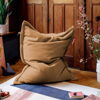  Fatboy Original Slim Teddy Latte pouffe 155x120 cm - 6