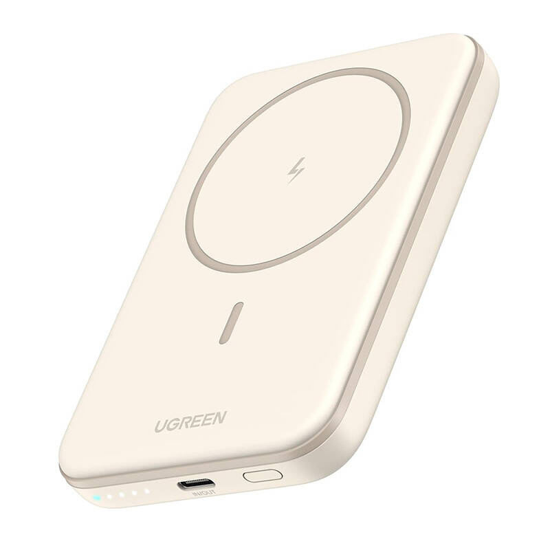Powerbank UGREEN PB560 5000mAh 15W magnetyczny (beżowy)