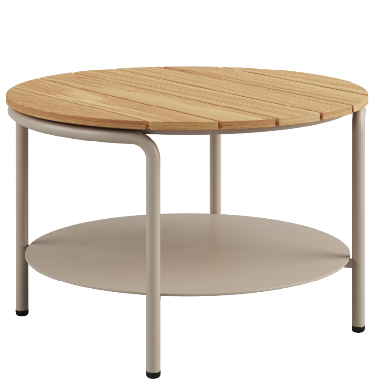 Stolik ogrodowy SACKit Patio Coffee Table Taupe ∅70 cm