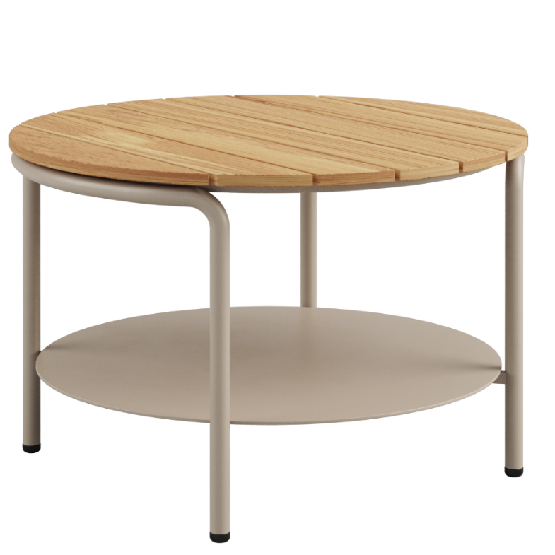 Stolik ogrodowy SACKit Patio Coffee Table Taupe ∅70 cm