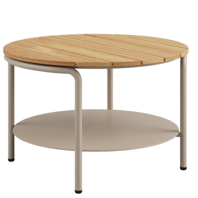 Stolik ogrodowy SACKit Patio Coffee Table Taupe ∅70 cm