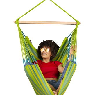 Fotel hamakowy La Siesta Domingo Lime Basic - 3