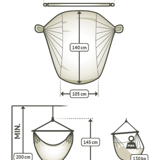  La Siesta Domingo lime basic hammock chair - 4