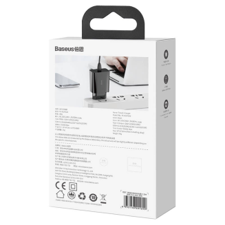 Ładowarka sieciowa BASEUS Speed Mini Quick Charger 20W USB-C (czarna) - 7