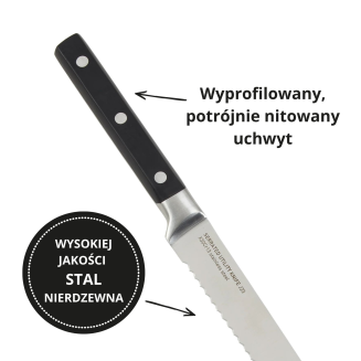 Ząbkowany nóż uniwersalny BergHOFF Gene 12.5 cm - 2