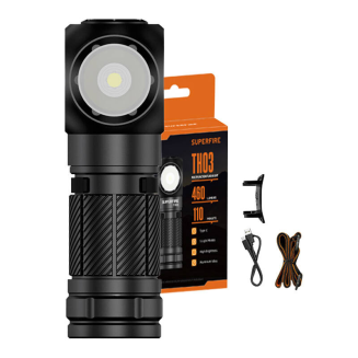 Latarka SUPERFIRE TH03 460lm USB-C - 2