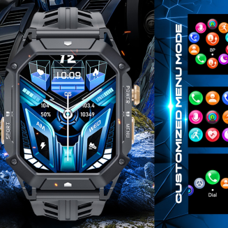 Smartwatch Męski Rubicon RNCF24-2 GREY - 2