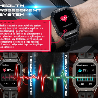 Smartwatch Męski Rubicon RNCF24-2 GREY - 5