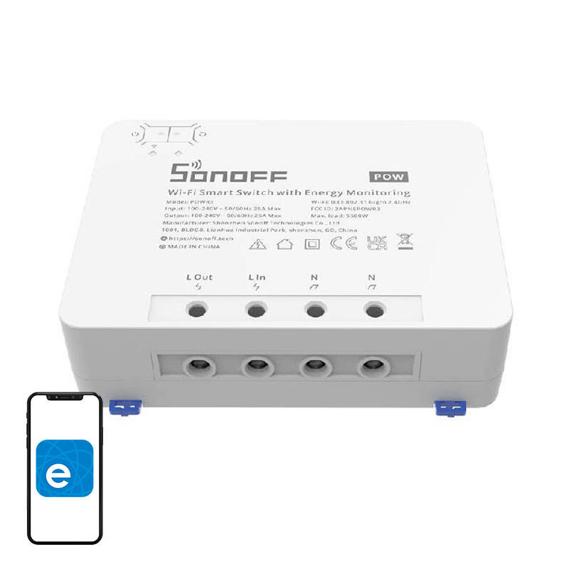  SONOFF POWR3 Wi-Fi Switch with Energy Measurement