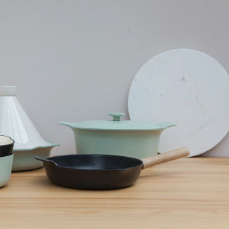 Patelnia żeliwna głęboka z pokrywą BergHOFF Ron 28 cm - 5