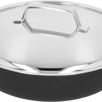  Deep titanium frying pan with 2 handles and lid Demeyere Alu Pro 5 - 28 cm - 5