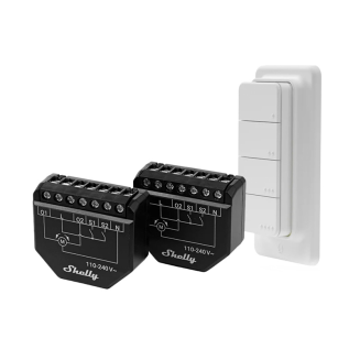 Zestaw 2 Sterowników do żaluzji / zasłon WiFi Shelly Shutter + BLU RC Button 4 - 3