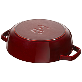 Głęboka patelnia do duszenia z pokrywą Staub Chistera 24 cm grenadine red - 4