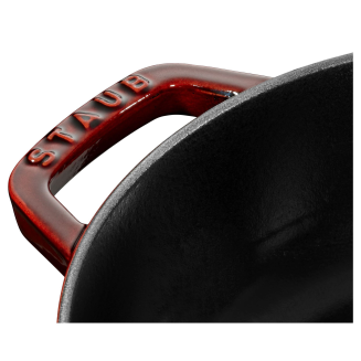 Głęboka patelnia do duszenia z pokrywą Staub Chistera 24 cm grenadine red - 5