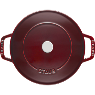 Głęboka patelnia do duszenia z pokrywą Staub Chistera 24 cm grenadine red - 6