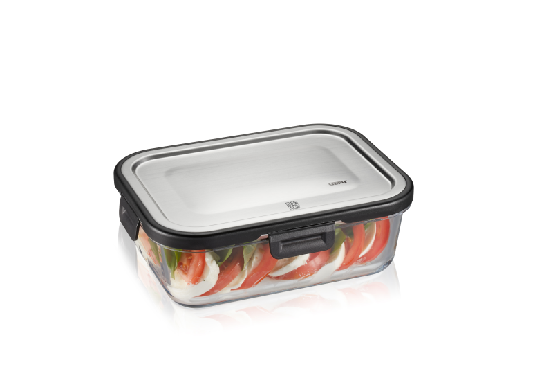  Gefu Milo rectangular glass food container, 1000 ml
