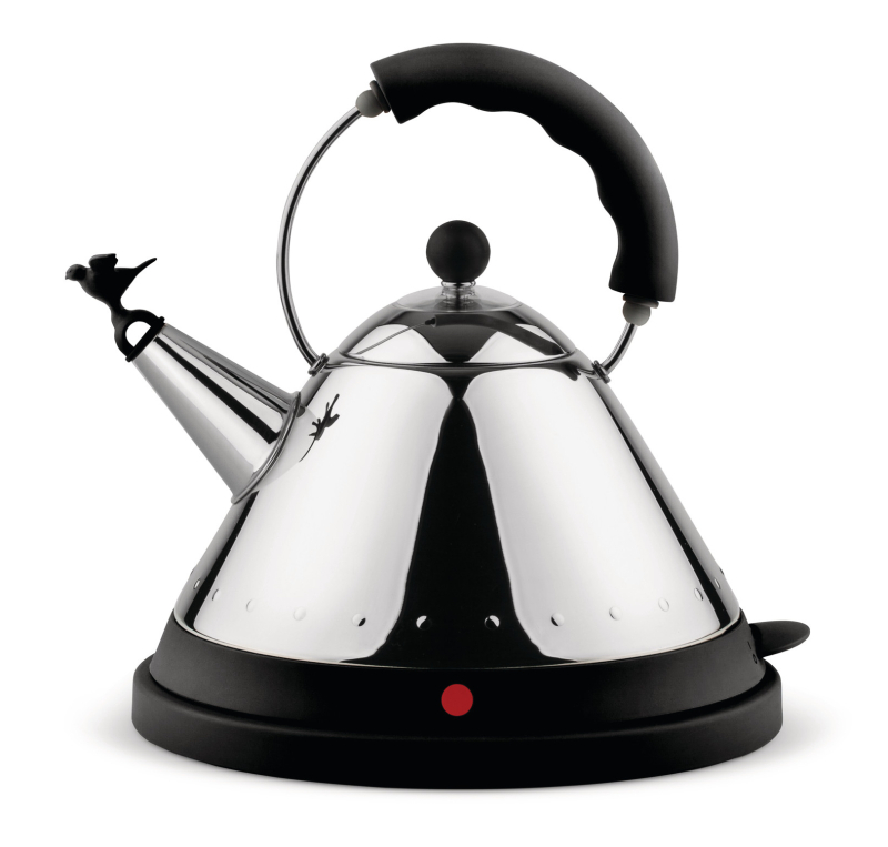 Alessi electric kettle 1.5l with black handle