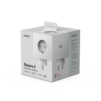 Rozszerzacz gniazd Avolt Square 2 z podwójnym USB-C o mocy 30 W szary - 2