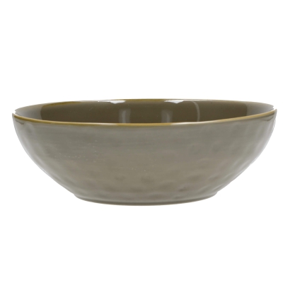  Rose&Tulipani | Set of 2 Concerto Grigio Tortora salad bowls - Gray-brown, 26 cm