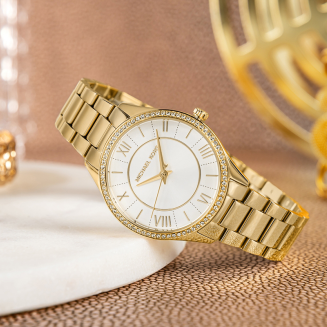 Zegarek Damski Michael Kors Lauryn + biżuteria MK4849SET + BOX - 6