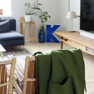 Szal z kieszeniami Lapuan Kankurit UNI olive 60x170 cm - 2