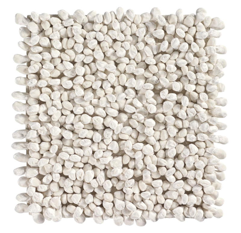  Aquanova Rocca Ivory bathroom rug 60x60 cm