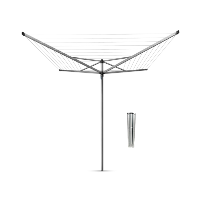Obrotowa suszarka ogrodowa Brabantia Topspinner 60 m Metallic Grey