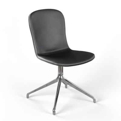 SACKit Chair No. One S1 Terra Black | Silver Swivel Chair