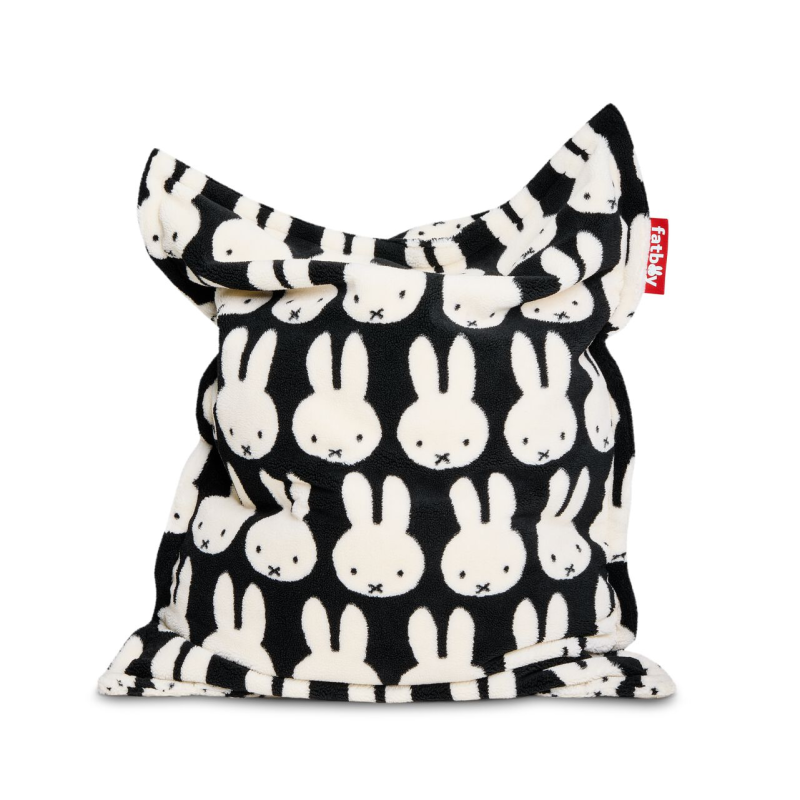 Pufa Fatboy x Miffy Original Slim Teddy Black&White 155x120 cm