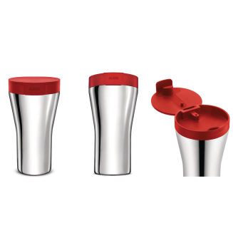 Kubek termiczny Alessi Caffa czerwony - 3