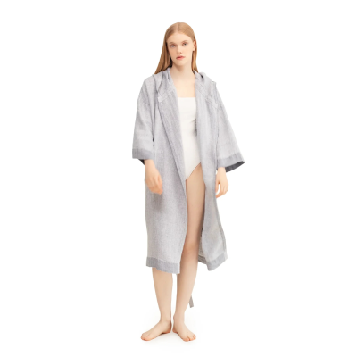  Lapuan Kankurit Kaste gray hooded bathrobe S