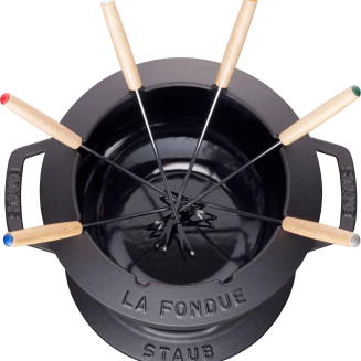 Zestaw do fondue Staub - 18 cm, Czarny - 2