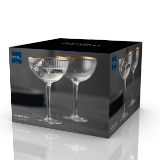 Kieliszki do koktajli Lyngby Glas Palermo Gold 4 szt. - 4