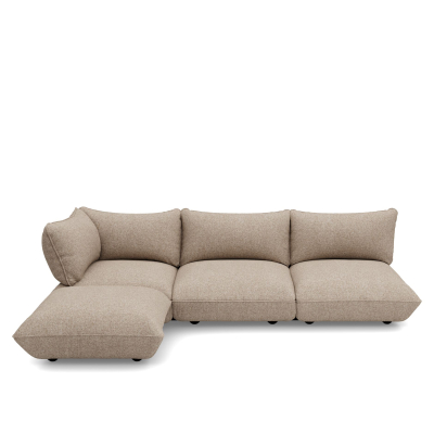 Sofa narożna Fatboy Sumo Corner Sofa Boucle Light Brown Melange