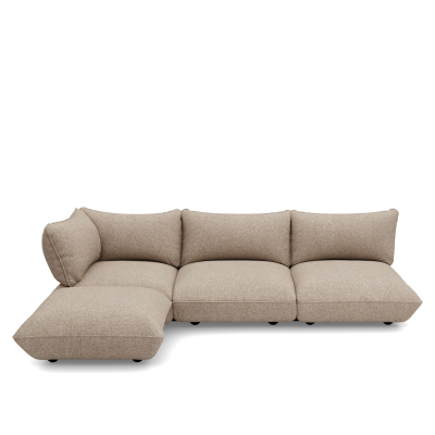 Sofa narożna Fatboy Sumo Corner Sofa Boucle Light Brown Melange