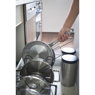  Adjustable stand for Yamazaki lids and frying pans, black - 3