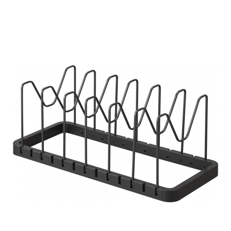  Adjustable stand for Yamazaki lids and frying pans, black