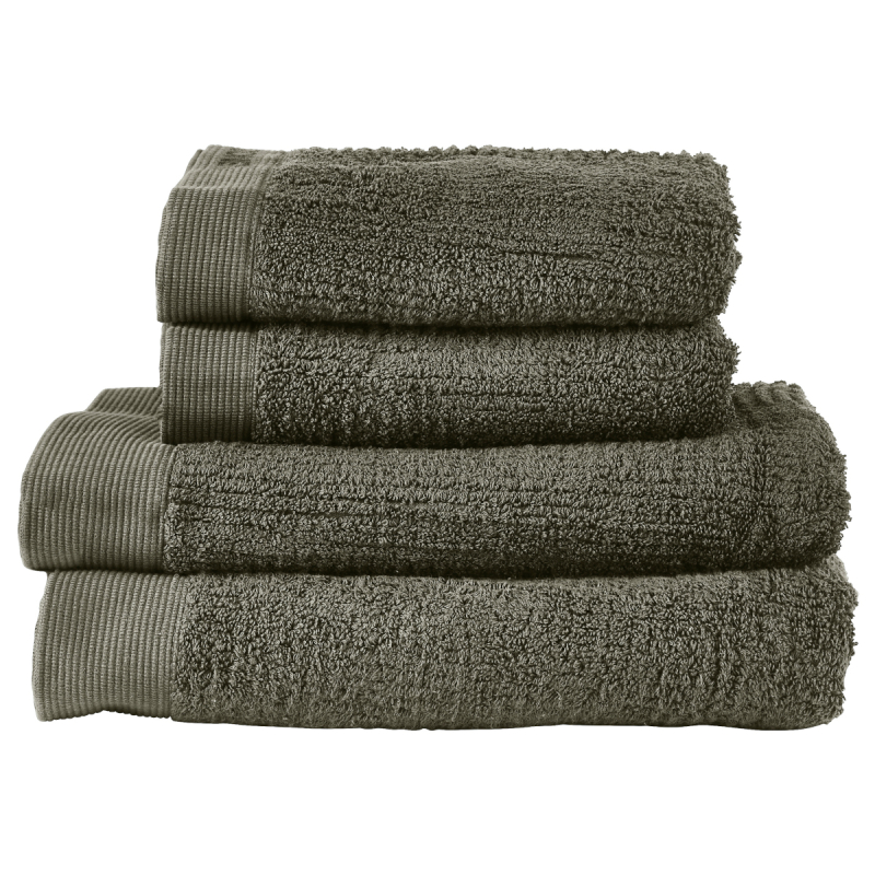  Set of 4 Zone Denmark Classic Olive Green Towels