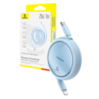 Kabel USB Baseus Free2Pull USB-C do iP 20W 1m (niebieski) - 8