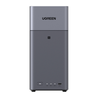  Ugreen DH2300 NAS File Server, 2-Disk, A72+A53, 4GB DDR4, 1GbE, 4K + HDMI Cable - 2