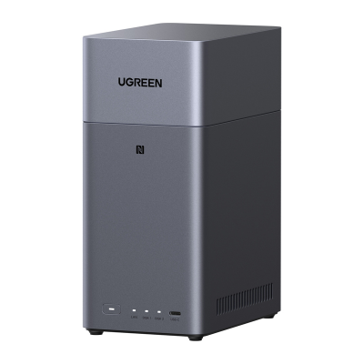  Ugreen DH2300 NAS File Server, 2-Disk, A72+A53, 4GB DDR4, 1GbE, 4K + HDMI Cable