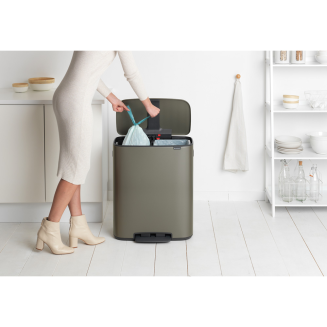 Kosz na śmieci Brabantia Bo 2x30l platynowy - 7