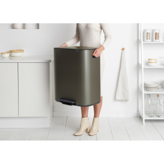 Brabantia Bo waste bin 2x30l platinum - 8
